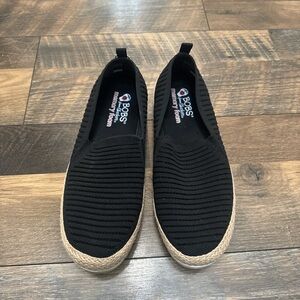 BOBS | SKETCHERS WOMENS Size 9.5 Memory Foam Black Slides